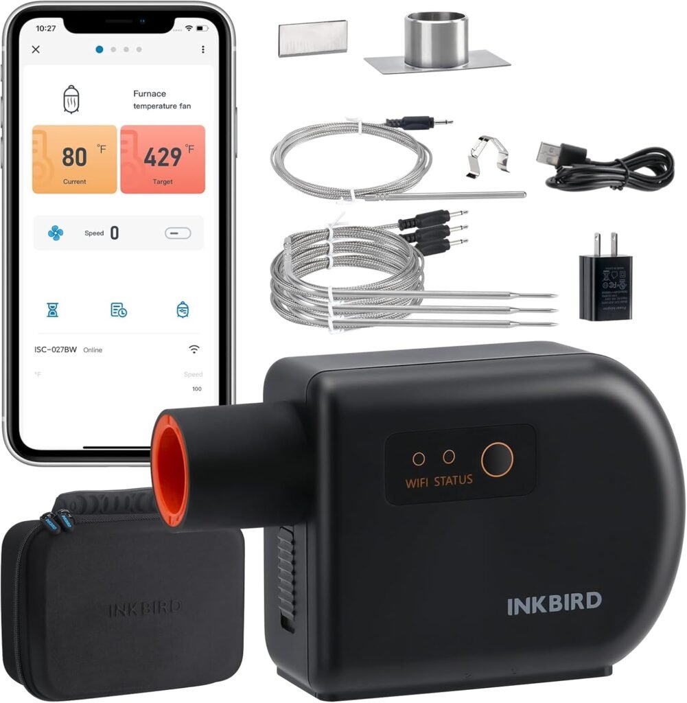 BBQ Temperature Controller Kit: Inkbird WiFi Bluetooth Smoker Fan Controller Review