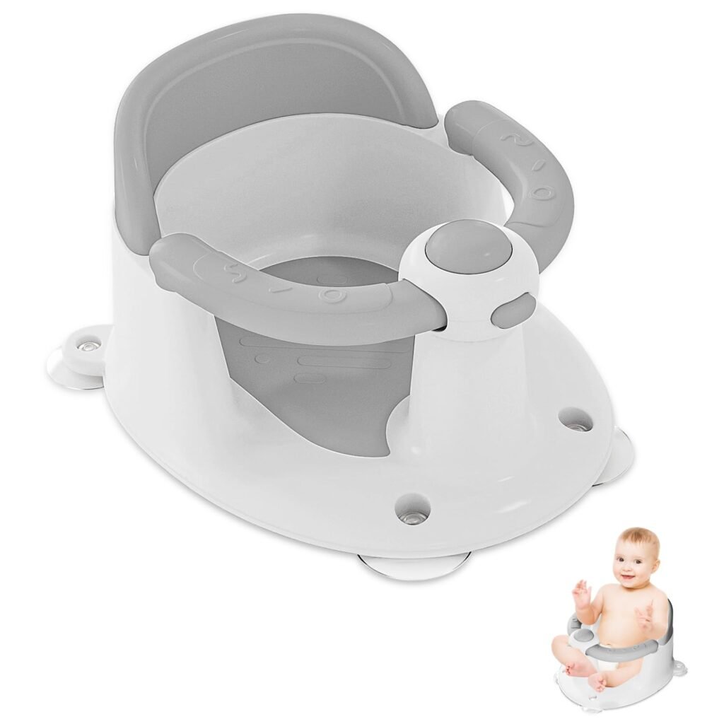 Baby Bath Seat for Babies 6 Months and Up: Safe, Non-Slip, and Compact Toddler Bath Solution