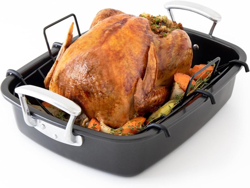 Chef Pomodoro Deluxe Large Carbon Steel Roasting Pan: Your Ultimate Roasting Companion