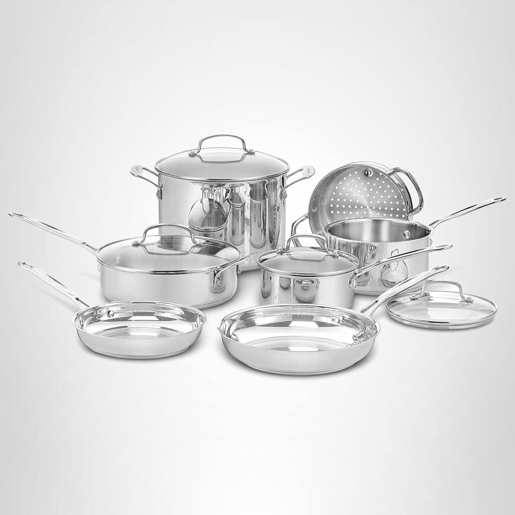 Cuisinart 77-11G Stainless Steel 11-Piece Set: Durable Cookware for Your Kitchen