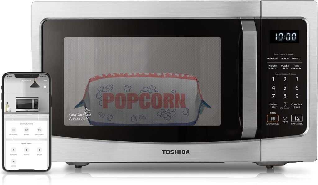 Toshiba ML-EM34P(SS) Smart Countertop Microwave Review, 1100W, Alexa Ready