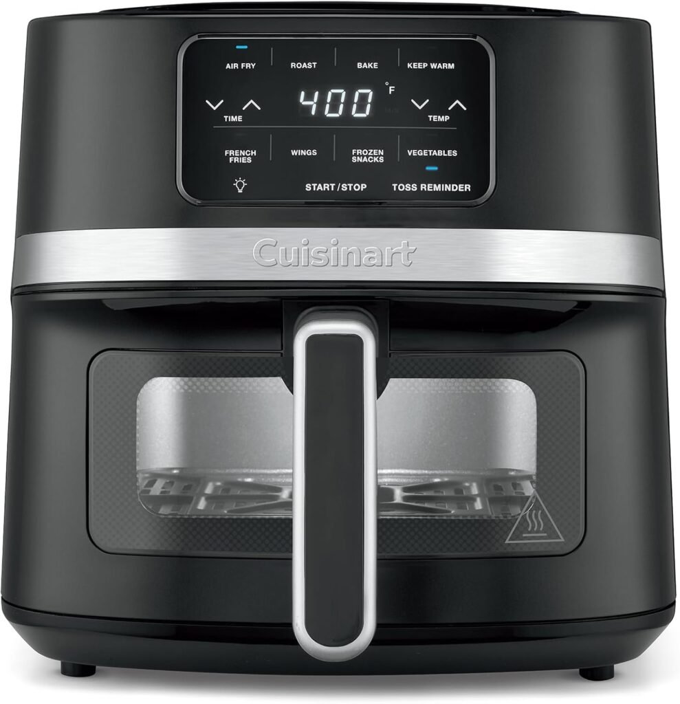 Cuisinart Air Fryer Review: 4.5-Quart Basket Fryer with 4 Cooking Functions to Air Fry, Roast, Bake, and Keep Warm, AIR-160NAS, Stainless Steel & Black