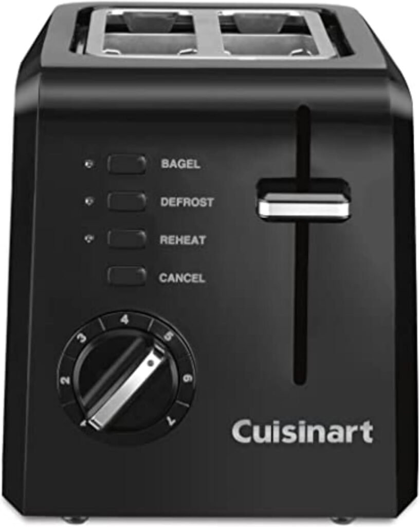 Cuisinart CPT-122BK 2-Slice Compact Plastic Toaster, Black Review: A Small Kitchen Essential for Simple Toasting