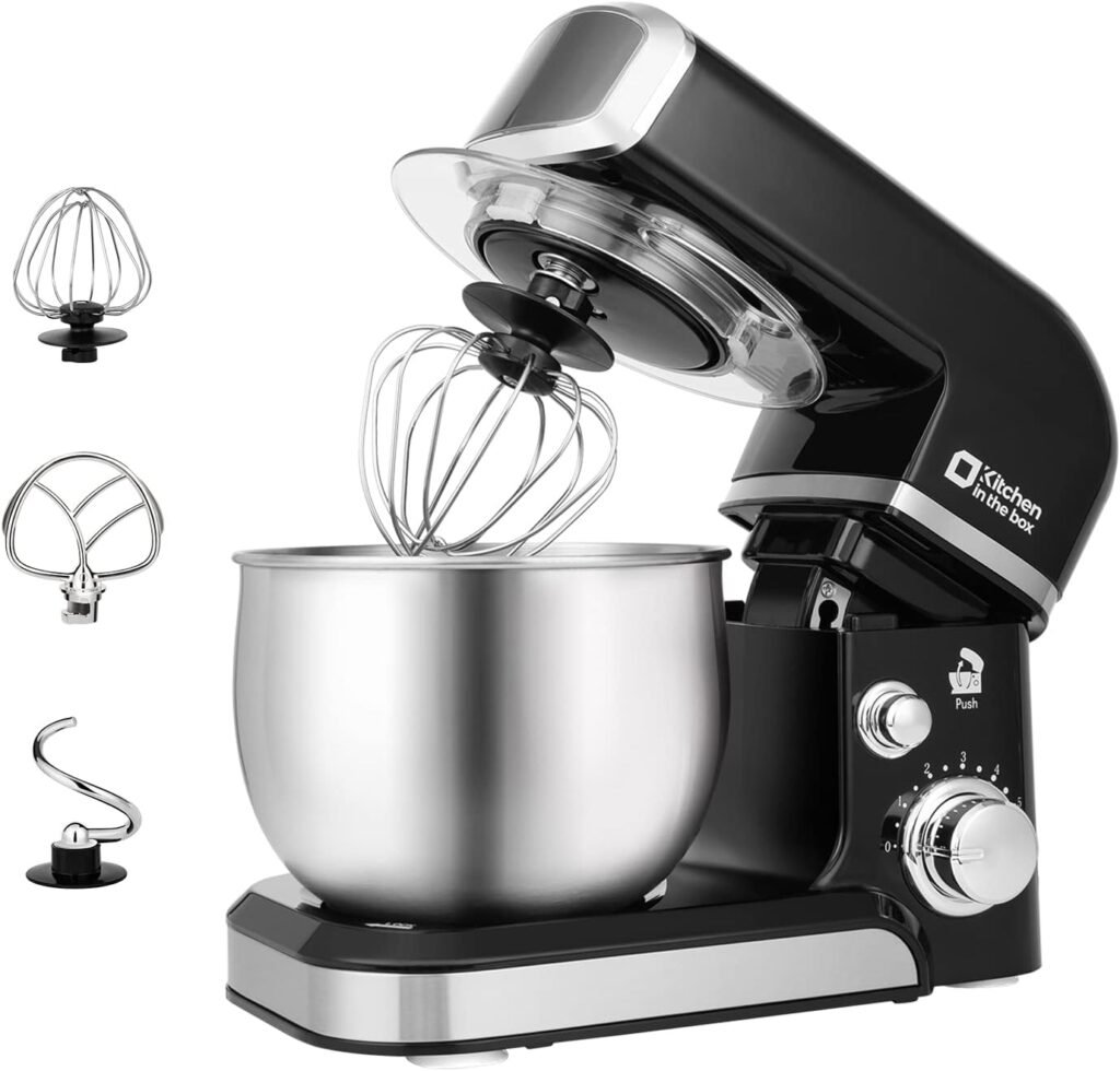 Kitchen in the box Stand Mixer, 3.2Qt Small Electric Food Mixer, 6 Speeds Portable Lightweight Kitchen Mixer for Daily Use Review: Efficient and Compact Mixer for Everyday Baking
