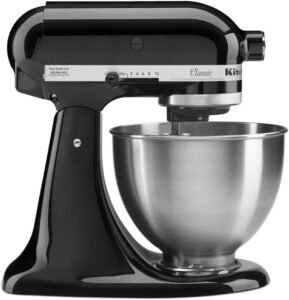 Kitchenaid classic series 4. 5 quart tilt head stand mixer k45ss, onyx black