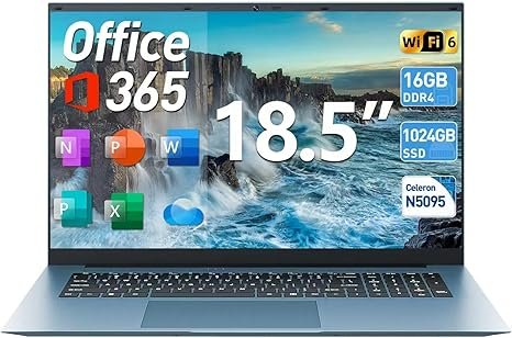 SGIN Windows 11 Laptop Review:18.5 Inch Model with 16GB RAM, 1024GB SSD, Celeron N5095 Quad-Core for Business and Students